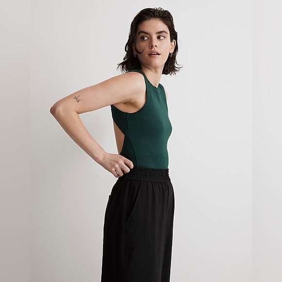 NWT Madewell Crewneck Thong Bodysuit in Sleekhold - Picture 3 of 8